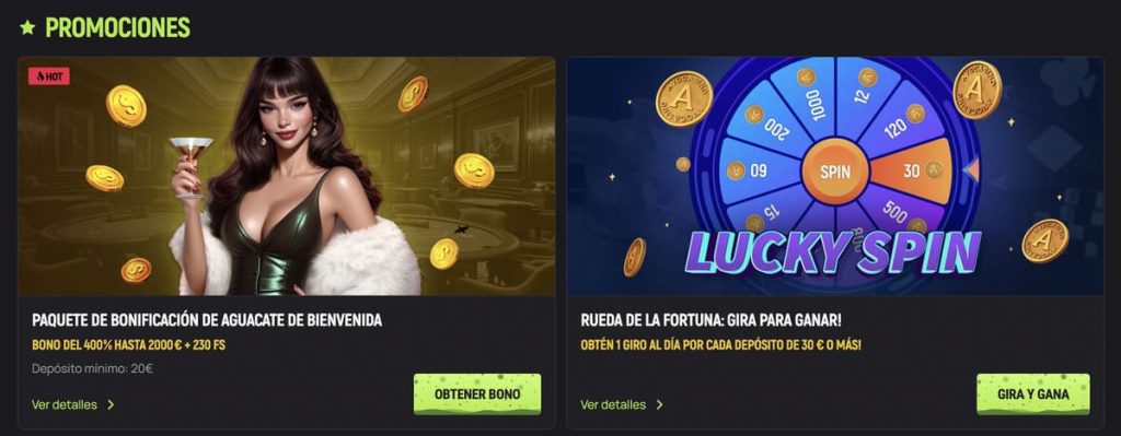 avocasino bonos