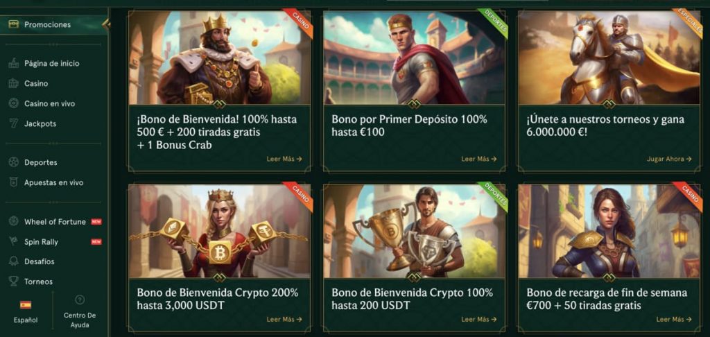 casinia bonos
