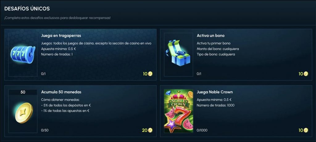 slotexo desafios